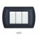 PLACCA METALLO ART 8803-02 3P NERO