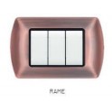 PLACCA METALLO T1 8803-10 3P RAME