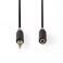 Cavo Audio Stereo | Maschio Femmina 3,5s Cavo Audio Stereo | Maschio da 3,5 mm - Femmina da 3,5 mm | 3.0 m | Antracite