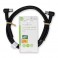 Cavo Coassiale M/F 1,5M NERO con ferrite Cavo Coassiale 120 dB ad Angolo Coassiale Maschio - Femmina Coax (IEC) 1.50 m Nero