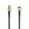 CAVO ANTENNA SMA M   SMA F 3mt NERO SMA maschio | SMA femmina | Placcato oro | 50 Ohm | Schermato singolo | 3.00 m | Tondo | PVC
