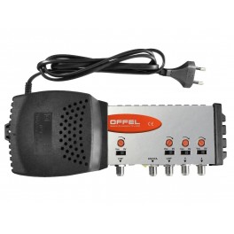 Centralino larga banda per interno 3 ingressi  40 dB  3 att.  uscita 125 dBMV MS3/40 V-U-U