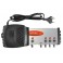 Centralino larga banda per interno 3 ingressi  40 dB  3 att.  uscita 125 dBMV MS3/40 V-U-U