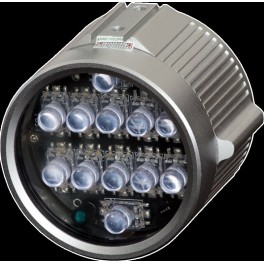 Illuminatore a LED - distanza 80 m - 12° Illuminatore a LED - distanza 80 m - 12 led da 10mm – 10°