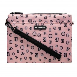 Borsetta con tracolla HANDBAG CANVAS ROS Borsetta con tracolla regolabile