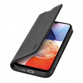 CUSTODIA BOOK Samsung Galaxy A34 NERA Custodia a libro rigida con 2 tasche portatessere, chiusura magnetica, fondo in microfibra