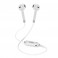 Auricolari con neck lace, Bluetooth 4.2 con tasto alla risposta e comandi per il volume, colore Bianco