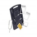 Kit di adattatori per sim per cellulari e smartphone, include adattatore Nano/Micro-sim Micro/normal-sim Nano/normal-sim