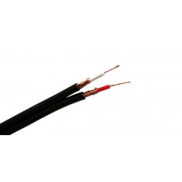PIATTINA SCHERMATA  2X0,25 TASKER CAVO C121 2x0,25 NERO - BOB. MT. 100  PREZZO AL METRO    