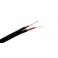 PIATTINA SCHERMATA  2X0,25 TASKER CAVO C121 2x0,25 NERO - BOB. MT. 100  PREZZO AL METRO    