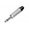 SPINA 6,3 MONO VOLANTE NEUTRIK Jack mono maschio 6,3 con corpo e contatti in nickel