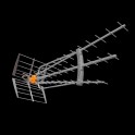 ANTENNA  DAT BOSS LR UHF(C21-48) G47dBi SING.
