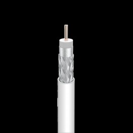 CAVO COASSIALE, CXT PVC 6,8mm bianco