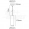 Lampada a sospensione GU10 con diffusor0 Lampada a sospensione GU10 con diffusore tubolare - Nero - Stilo GU10