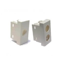 PLASTICA 2 FORI TIPO LEGRAND VELA BIANCA