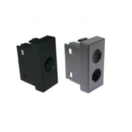 PLASTICA 2 FORI TIPO LEGRAND VELA NERA