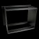 SUPPORTO RACK PER MODULI 498MM       Supporto a parete da 5U di altezza, per fissaggio a muro, consente di ospitare piccole cent