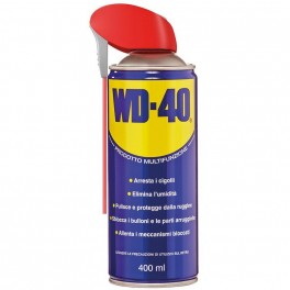 LUBRIFICANTE WD-40 200ML Arresta i cigolii, elimina l'umidità, libera i meccanismi bloccati, pulisce e protegge dalla ruggine e