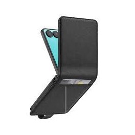 CUSTODIA FLIP PER Samsung Z Flip 8 NERA con chiusura magnetica e portatessere