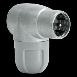 CONNETTORE  F 90° RAPIDO ECO SCHERMATO Connettore da montare "F rapido", Inclinato e shermato Cavi: T100plus, T100, CXT-60, CXT,