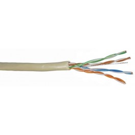 CAVI UTP FILI RIGIDI CAT5E 100MT 0,5mm COLORE GRIGIO