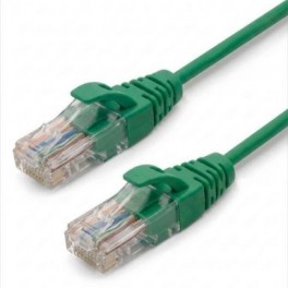 CAVO CAT.6 UTP VERDE 1,5mt LSZH *SLIM* Cavo patch di rete slim utp cat.6 verde 1,5m rame lszh Cod. 59.6619.25/G