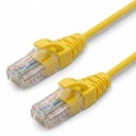 CAVO CAT.6 UTP GIALLO 1,5mt LSZH *SLIM*