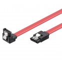 CAVO SATA 6GBits 0,3mt 90° CON CLIPS