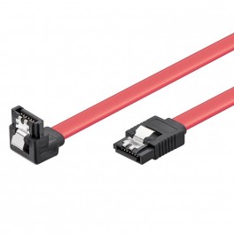 CAVO SATA 6GBits 0,3mt 90° CON CLIPS