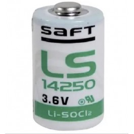 Pila litio saft 3,6v 1/2aa LS14250STD - LS14250CNR - PILA LITIO SAFT 3,6V 1/2AA - SENZA LAMELLE Dim. (Ø x A) 15 mm x 25 mm
