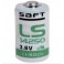 Pila litio saft 3,6v 1/2aa LS14250STD - LS14250CNR - PILA LITIO SAFT 3,6V 1/2AA - SENZA LAMELLE Dim. (Ø x A) 15 mm x 25 mm
