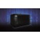 ARMADIO RACK 19" A PARETE 6U P.45cm NERO PORTA A VETRO SP.5mm - CHIAVE DI SICUREZZA