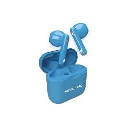 AURICOLARI Nusoul TRUE WIRELESS BLU Auricolari True Wireless Nusoul con custodia e microfono