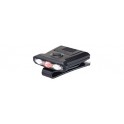 FARETTO DA LETTURA CON CLIP 3L Doppia fonte di luce, 2 LED bianchi per 25h di uso continuo fino 30 lumens. 1 LED rosso per visio