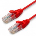 CAVO CAT.6 UTP ROSSO 2mt LSZH *SLIM* PATCH CAT6 CU UTP LSZH MT 2 ROSSO SLIM