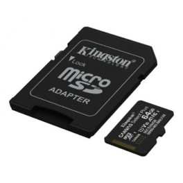 MICRO SDCS3/64GB CON ADATTATORE, KINGSTN MICRO SDCS3/64GB CON ADATTATORE, KINGSTON)