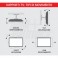 Supporto TV 23-65" ORIENTABILE E INCLIN. Supporto TV Orientabile, 23"-65" - Braccio removibile