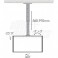 Supporto TV Telesc da soffitto 37-86 po Supporto TV Telescopico da soffitto, Full Motion, 37"-86" - estensione 56/91cm