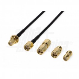 Cavo coassiale RG174 SMA Maschio SMA Fei Cavo coassiale RG174 SMA Maschio SMA Femmina 5m inclusi 3 adattatori