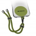 Universal rope bracelet,  VERDE Cordino porta telefono universale regolabile con patch CMUNILACEBRACG