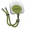 Universal rope bracelet,  VERDE Cordino porta telefono universale regolabile con patch CMUNILACEBRACG