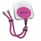 Universal rope bracelet, ROSA Cordino porta telefono universale regolabile con patch (CMUNILACEBRACPK)