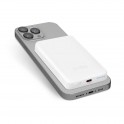 Powerbank compact 5.000 mAh compatibile con MagSafe + Type C 10 W, colore bianco