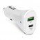 CARICA AUTO 12/24V TYPE C 20W +1USB 2,