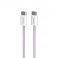 Cavo tessuto  USB-C  USB-C,60W PINK 1.5m 60W  PURO