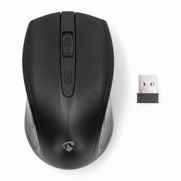 NEDIS MOUSE WIRELESS NERO 1600dpi CON NANO USB DONGLE 10mt