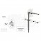 ALIMENTATORE TV SWITCH 12V 300mA F Alimentatore per amplificatore antenna - 12Vdc 300mA - Con connettori F