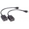 EXTENDER HDMI  SEGNALE HDMI-RJ45 UTILIZZA 2 CAVI RJ45 CAT.6