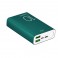 Puro Batteria Esterna Fast Charger Compact in alluminio 10000mAh 2USBA+1USB-C 15W Li-Poly, verde ottanio
