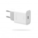 Puro Fast Charger Power Delivery Mini Carica Batterie da Viaggio 1 USB-C, 18W Bianco